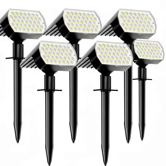Solar Spotlights Buiten - Waterdicht - 3 Lichtmodi - Set van 4