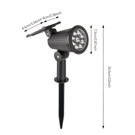 Solar Tuinspot met 9 LEDs - Verstelbaar - 8 uur Verlichting