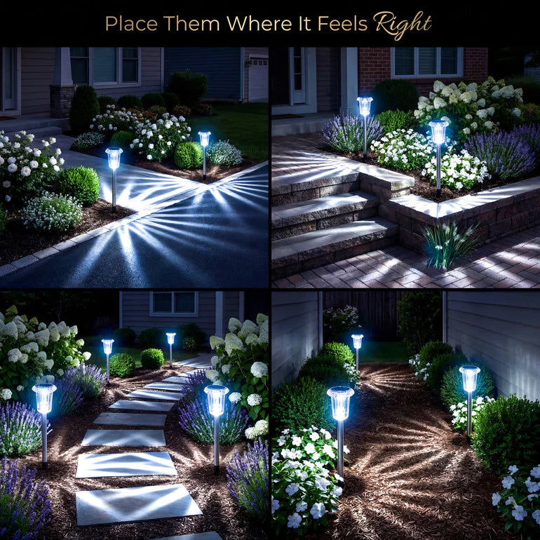 Solar Tuinverlichting met Sterpatroon - Decoratieve Buitenlamp op Zonne-energie