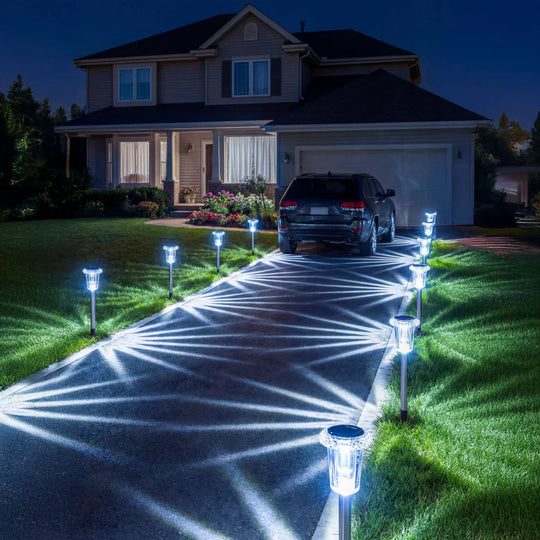 Solar Tuinverlichting met Sterpatroon - Decoratieve Buitenlamp op Zonne-energie