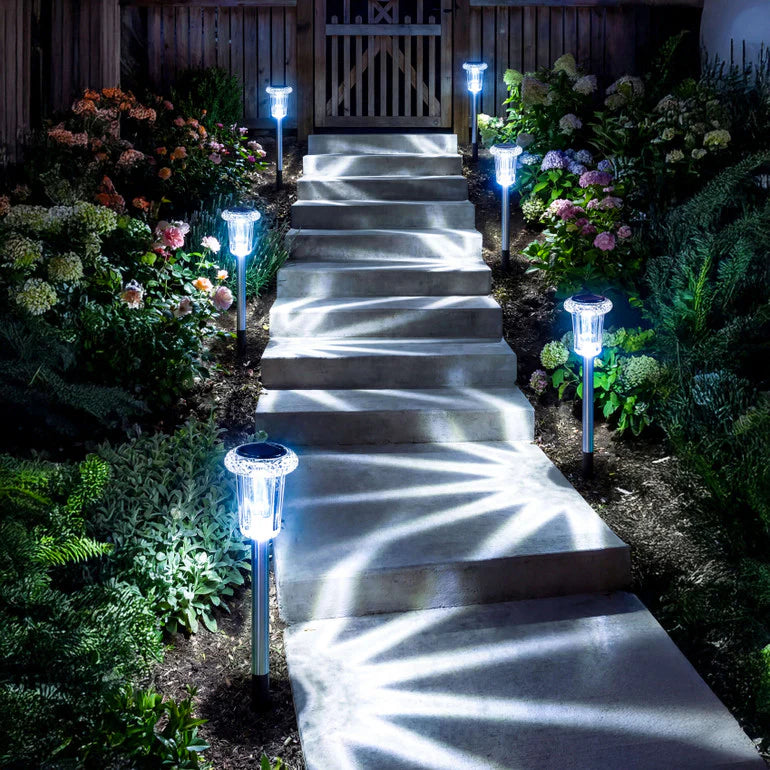 Solar Tuinverlichting met Sterpatroon - Decoratieve Buitenlamp op Zonne-energie