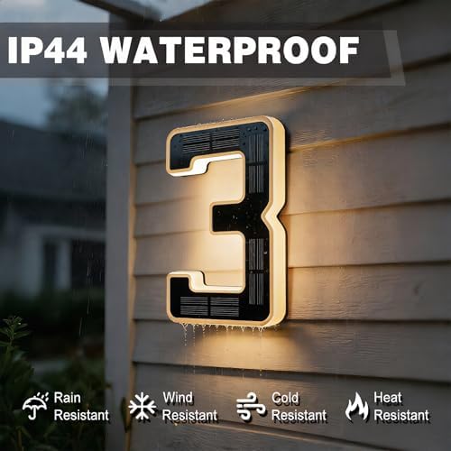 Solar Verlicht Huisnummer - LED Buitenverlichting - 6,7 inch