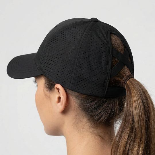 Sportpet met Paardenstaart Opening - Verstelbare Baseballcap voor Dames