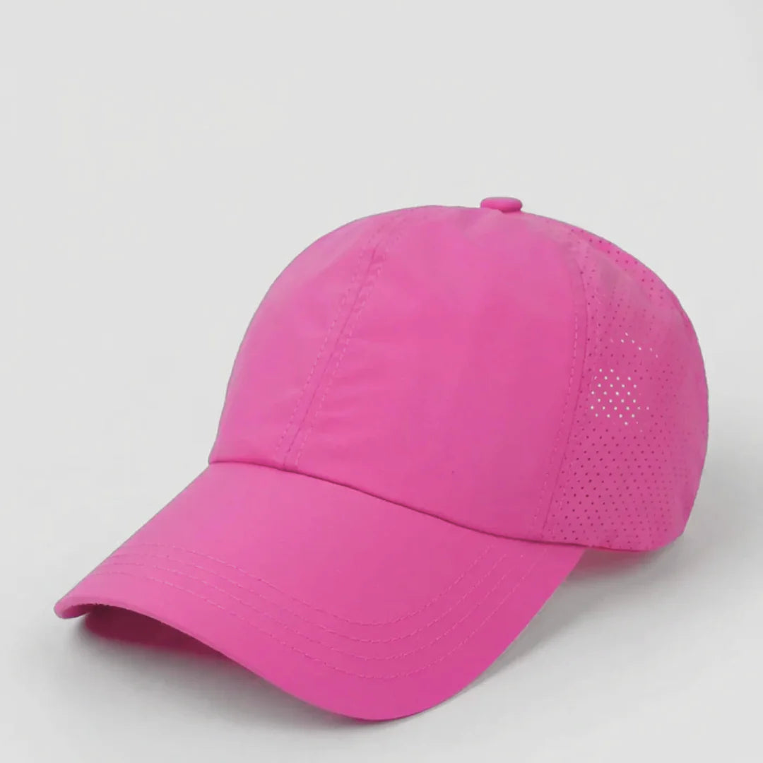 Sportpet met Paardenstaart Opening - Verstelbare Baseballcap voor Dames