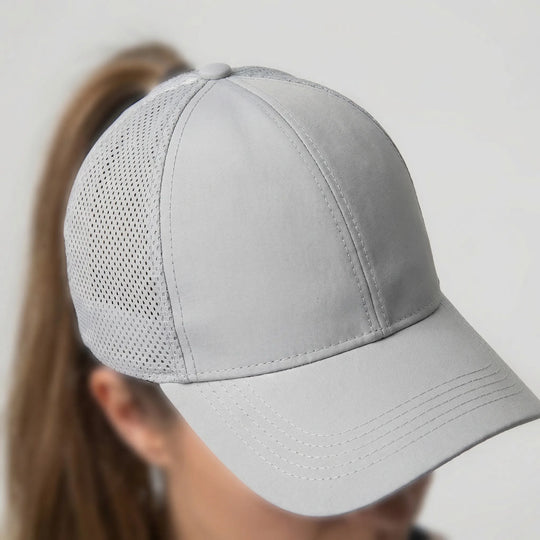 Sportpet met Paardenstaart Opening - Verstelbare Baseballcap voor Dames