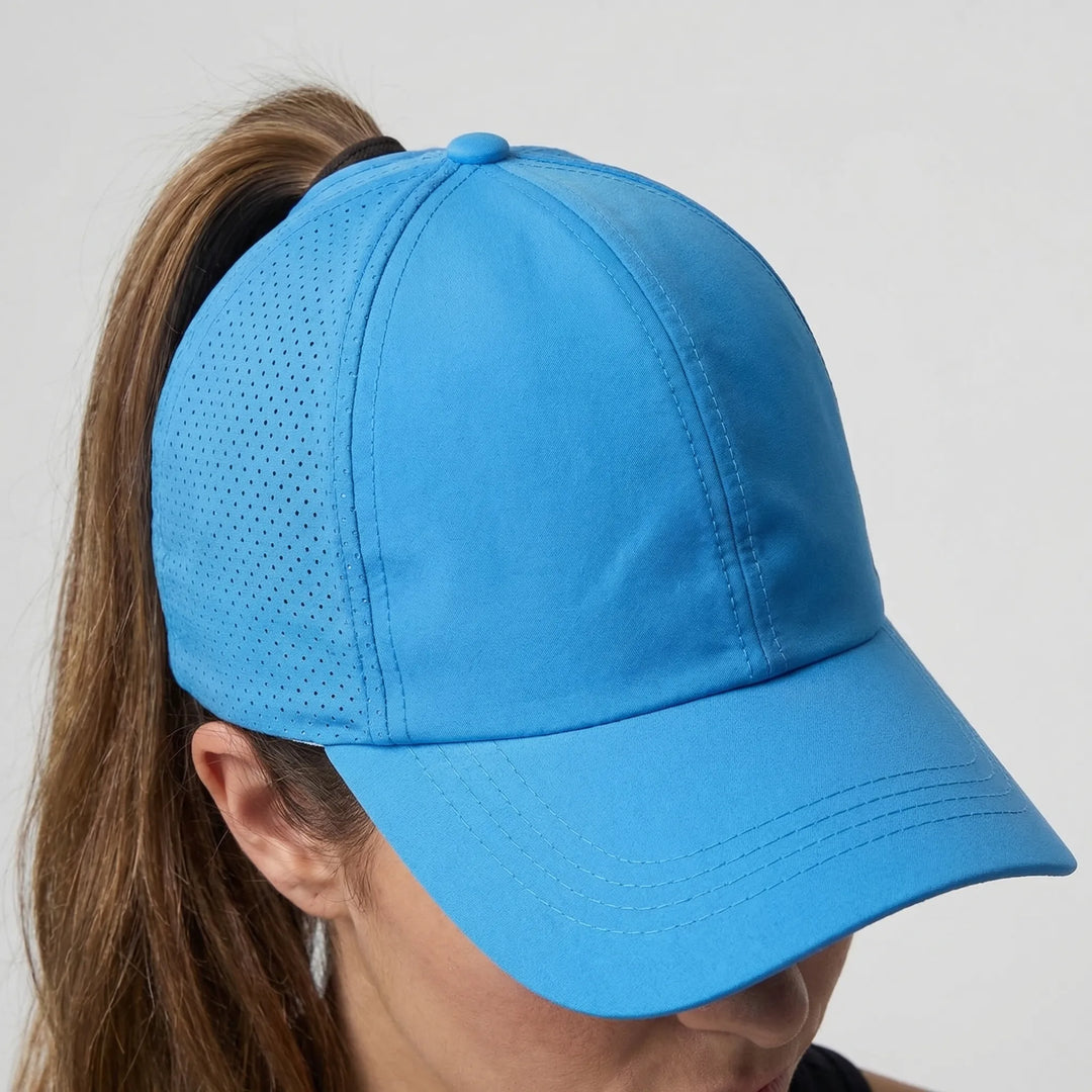 Sportpet met Paardenstaart Opening - Verstelbare Baseballcap voor Dames