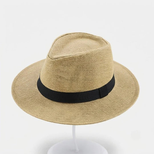 Strohoed Handgevlochten – Panama Fedora met UPF-Zonbescherming