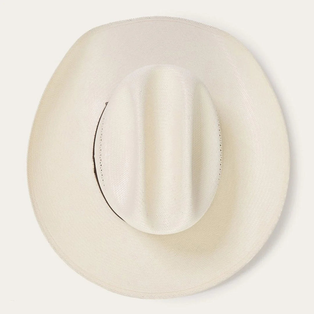 Strooien Cowboyhoed – Geventileerd met Leren Hoedband