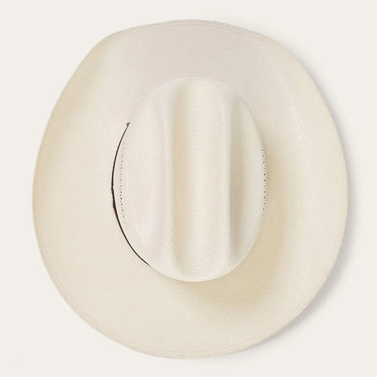 Strooien Cowboyhoed – Geventileerd met Leren Hoedband