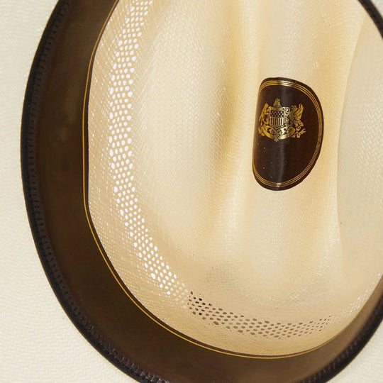 Strooien Cowboyhoed – Geventileerd met Leren Hoedband