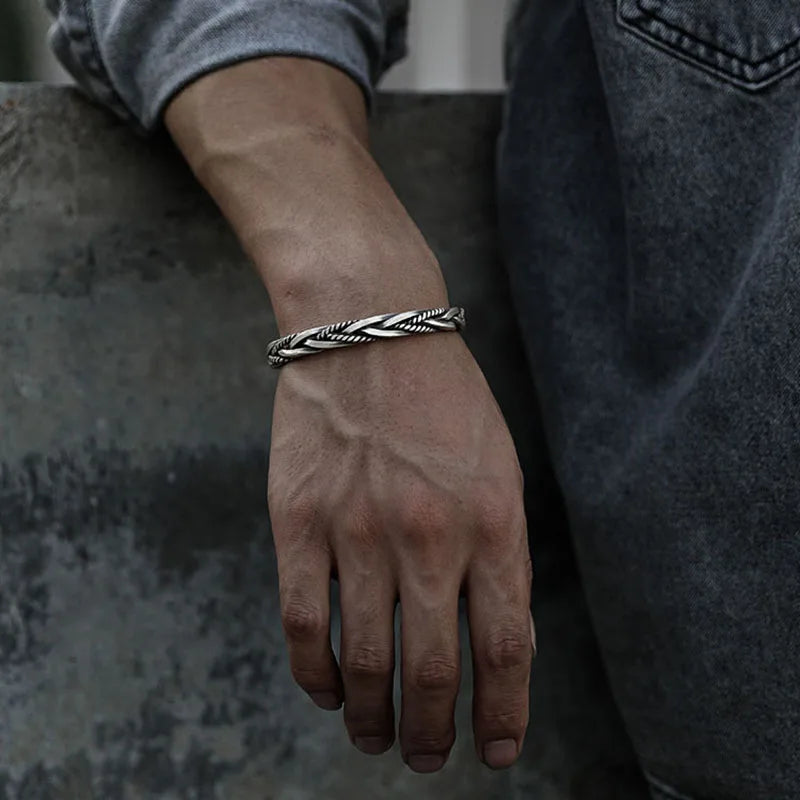Torin Zilveren Cuff Armband