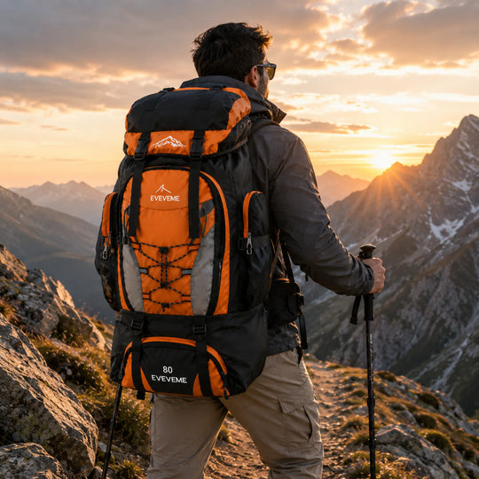 Trekkingrugzak 80L - Waterafstotend met Ventilerend Draagcomfort