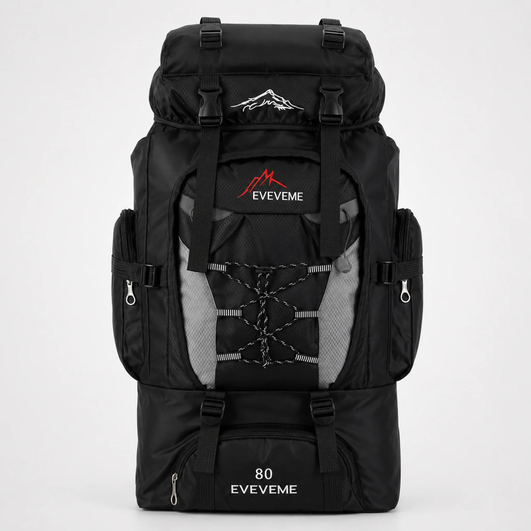 Trekkingrugzak 80L - Waterafstotend met Ventilerend Draagcomfort