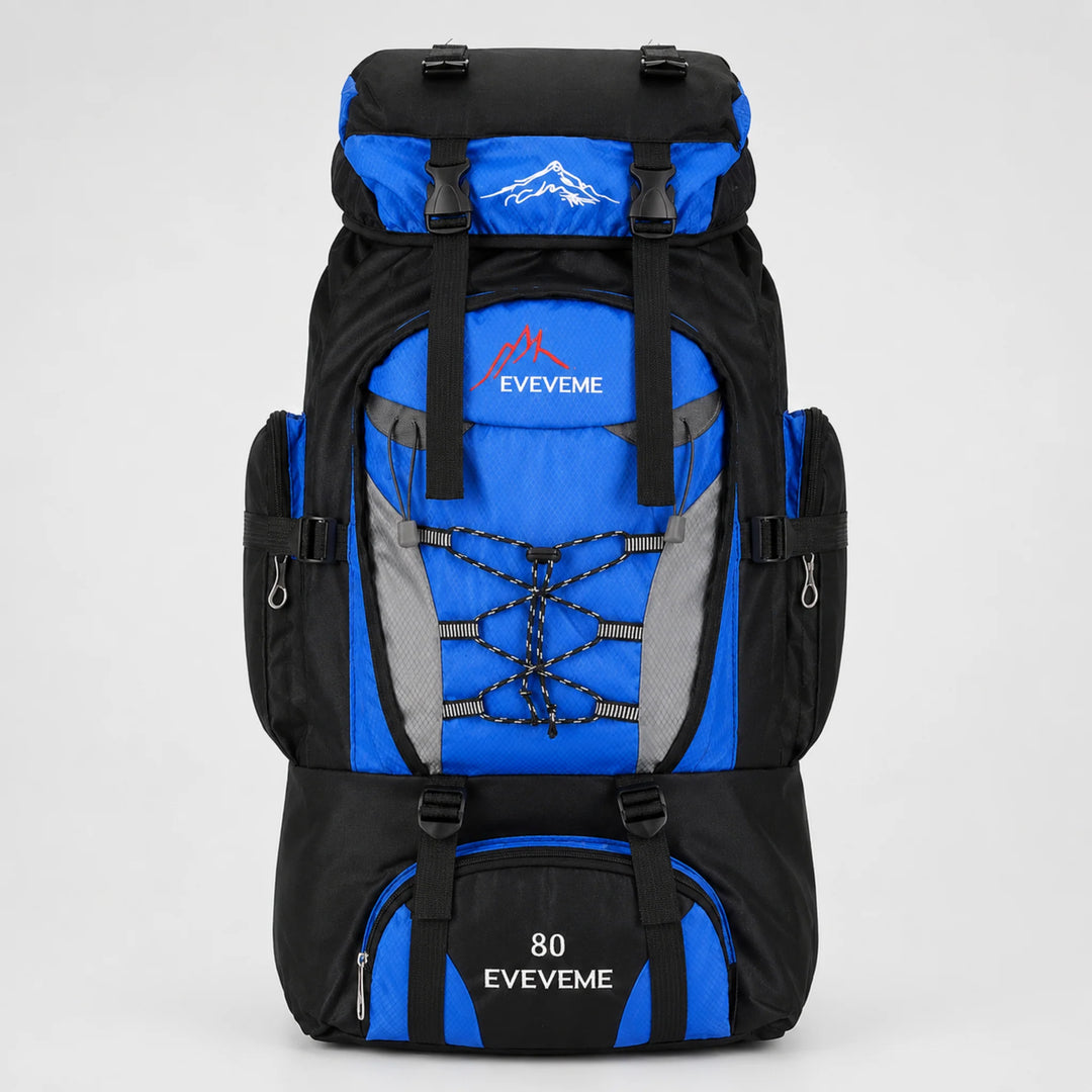 Trekkingrugzak 80L - Waterafstotend met Ventilerend Draagcomfort