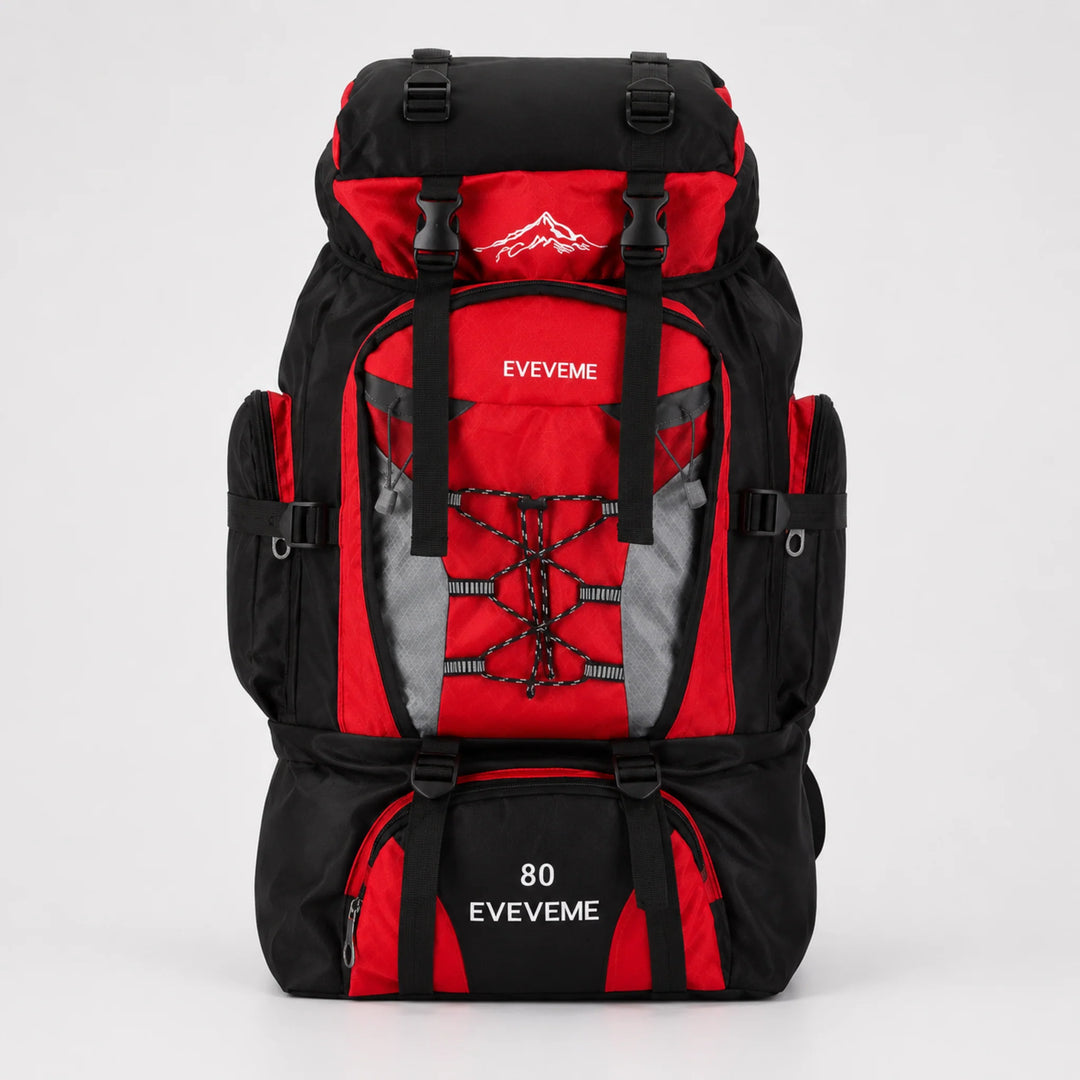 Trekkingrugzak 80L - Waterafstotend met Ventilerend Draagcomfort