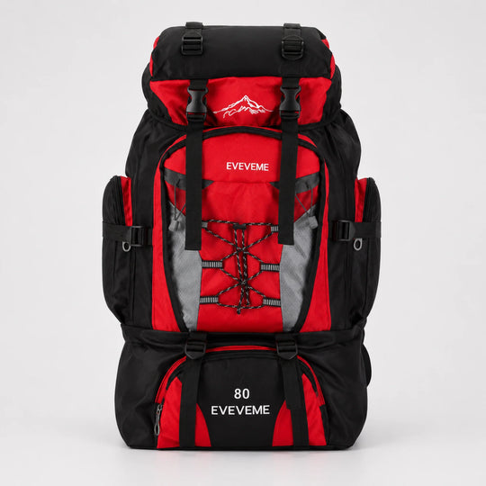Trekkingrugzak 80L - Waterafstotend met Ventilerend Draagcomfort