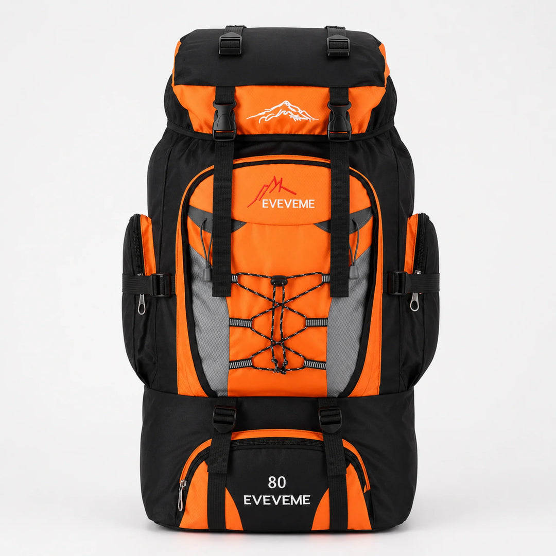 Trekkingrugzak 80L - Waterafstotend met Ventilerend Draagcomfort