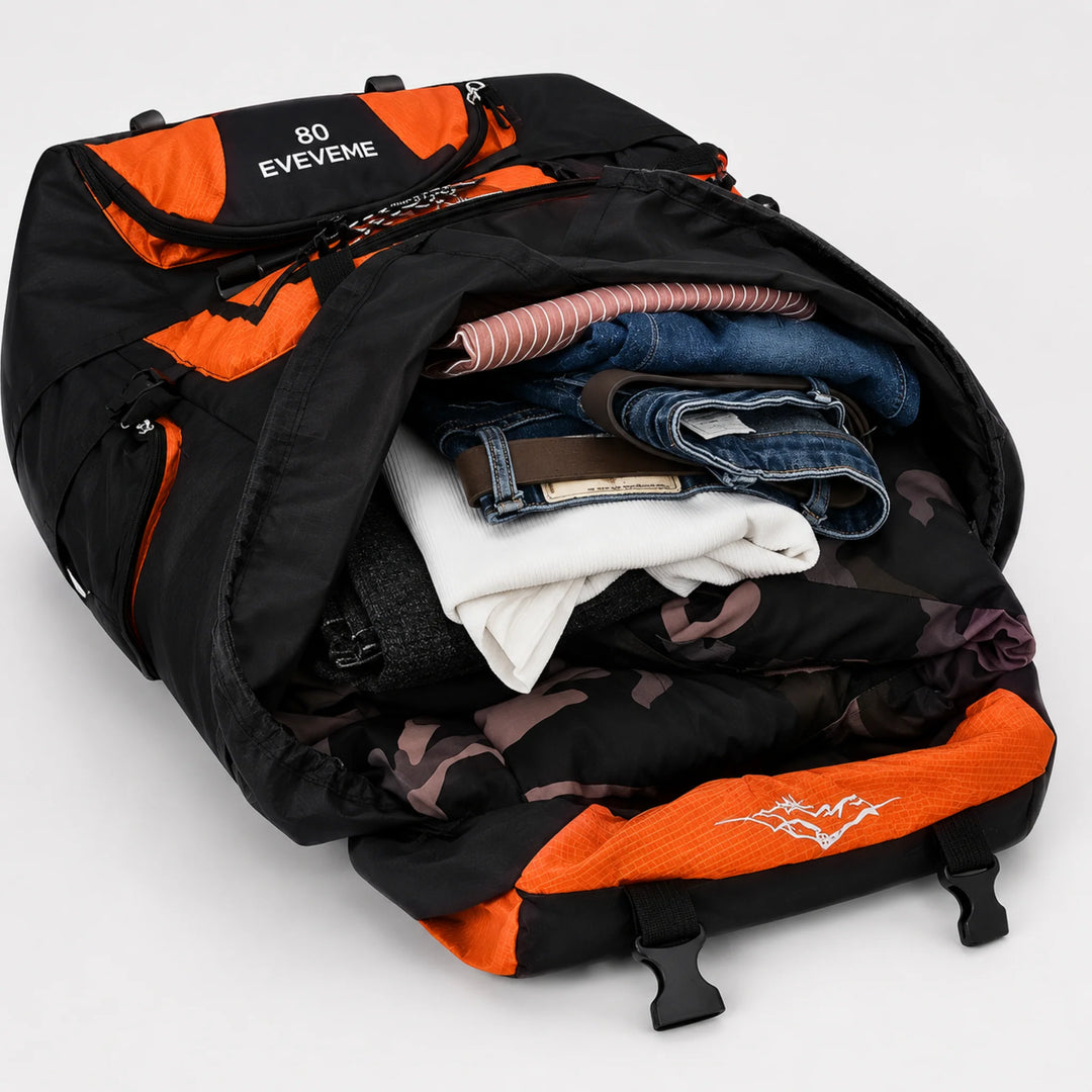 Trekkingrugzak 80L - Waterafstotend met Ventilerend Draagcomfort