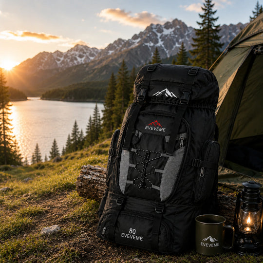 Trekkingrugzak 80L - Waterafstotend met Ventilerend Draagcomfort