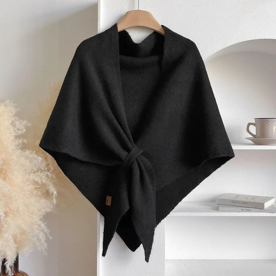 Trendy Driehoekige Wolmix Sjaal Dames