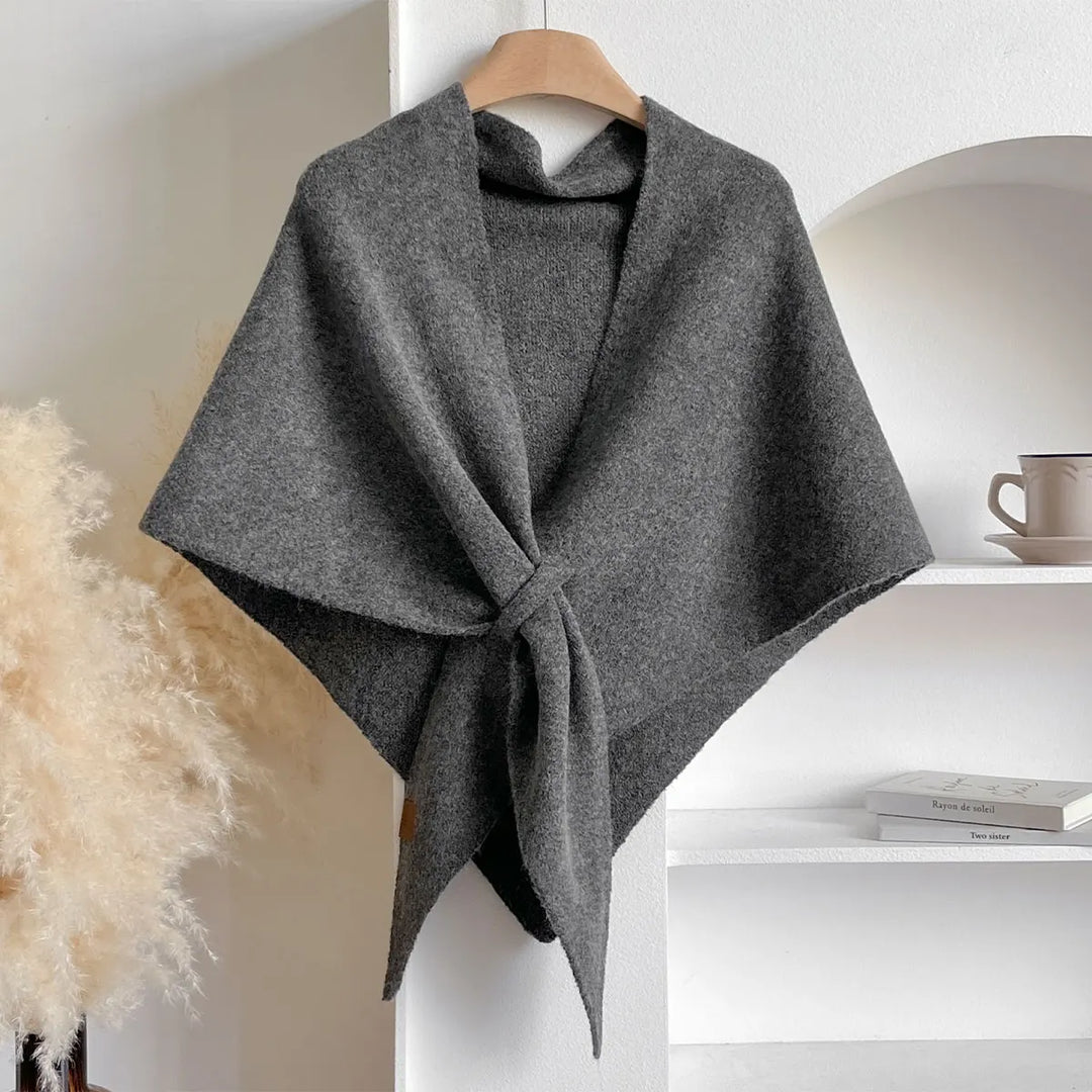 Trendy Driehoekige Wolmix Sjaal Dames