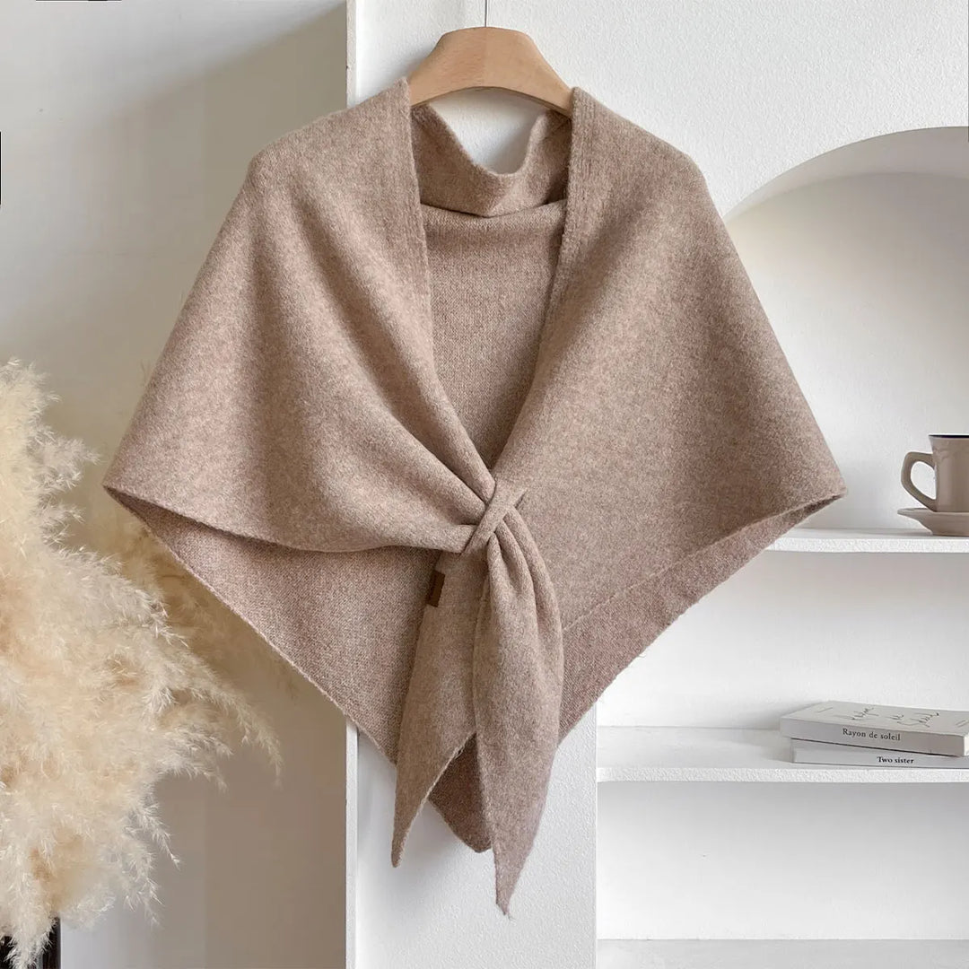 Trendy Driehoekige Wolmix Sjaal Dames