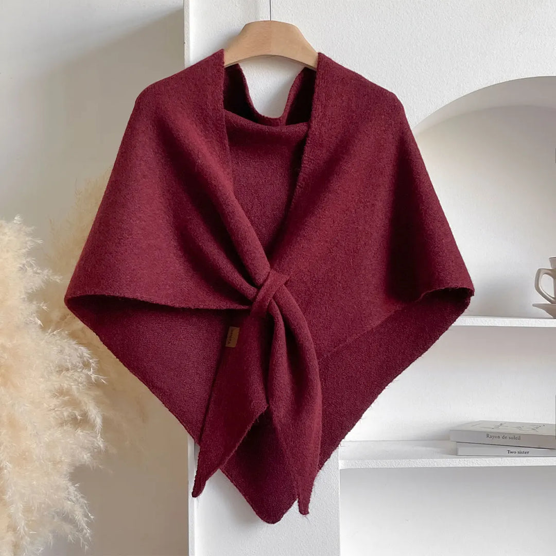 Trendy Driehoekige Wolmix Sjaal Dames