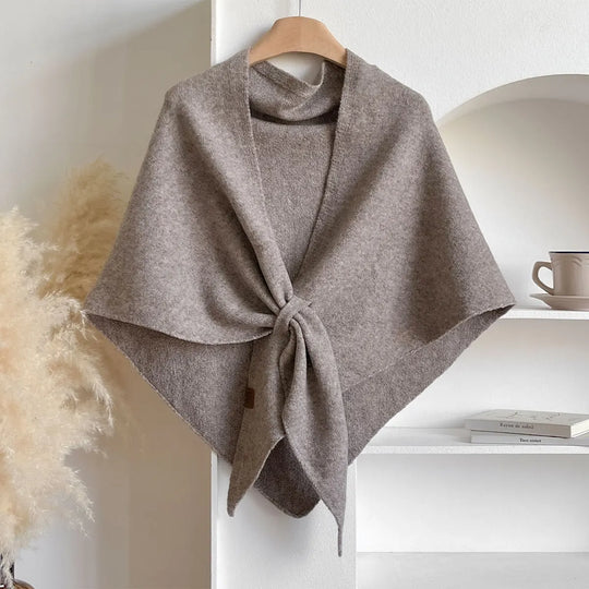 Trendy Driehoekige Wolmix Sjaal Dames