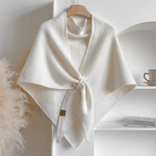 Trendy Driehoekige Wolmix Sjaal Dames