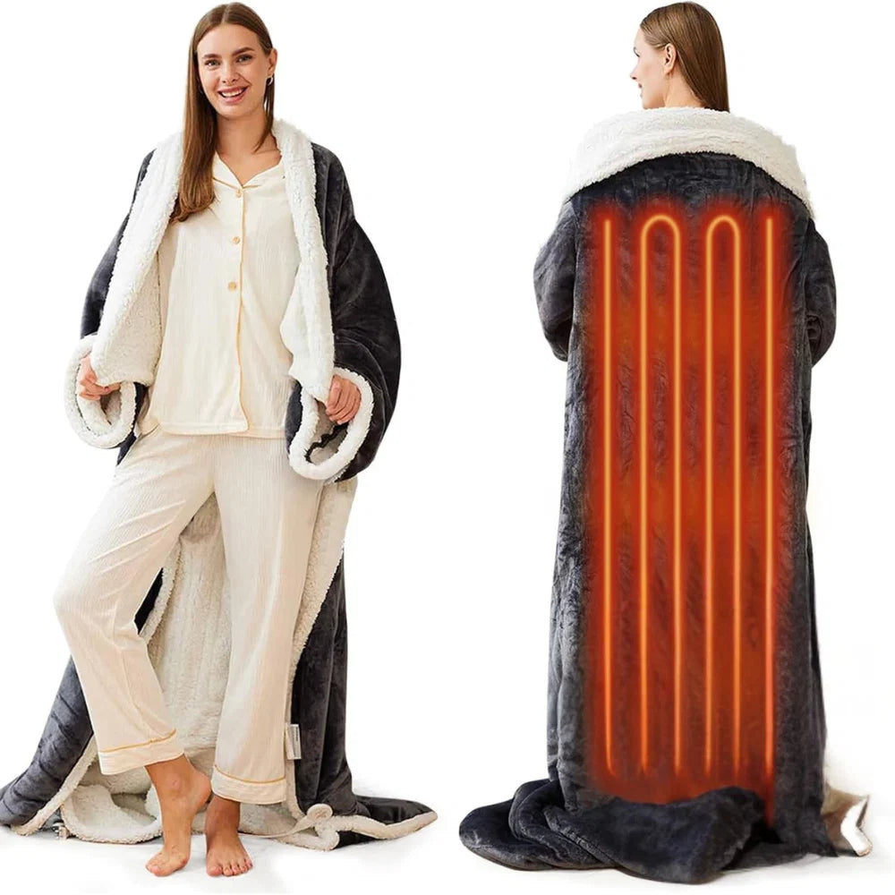 Verwarmde Deken – Draagbare Elektrische Throw met Temperatuurregeling