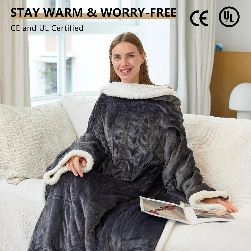 Verwarmde Deken – Draagbare Elektrische Throw met Temperatuurregeling