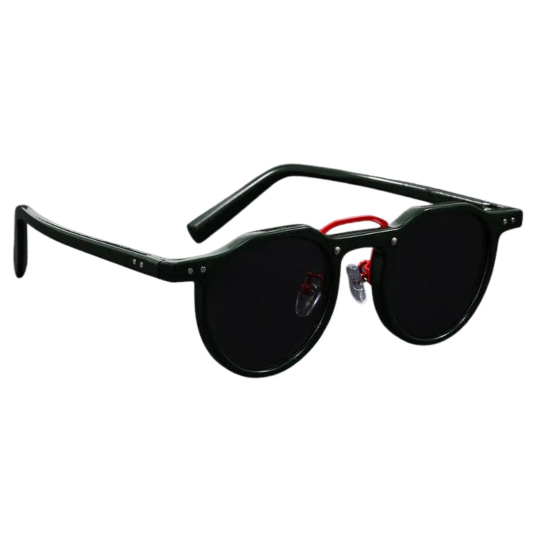 Vintage ronde zonnebril UV400 bescherming unisex polycarbonaat frame