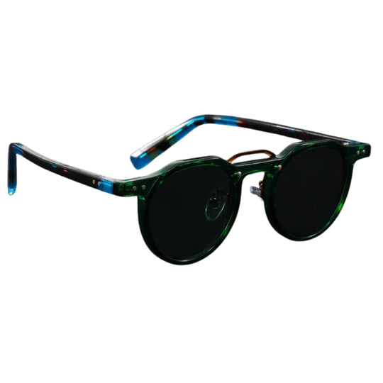 Vintage ronde zonnebril UV400 bescherming unisex polycarbonaat frame