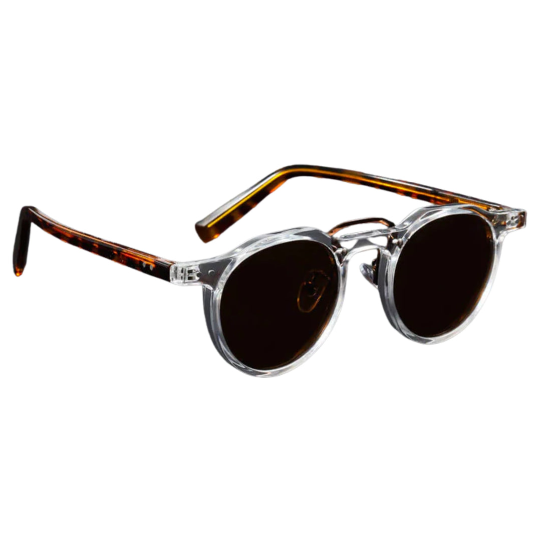 Vintage ronde zonnebril UV400 bescherming unisex polycarbonaat frame