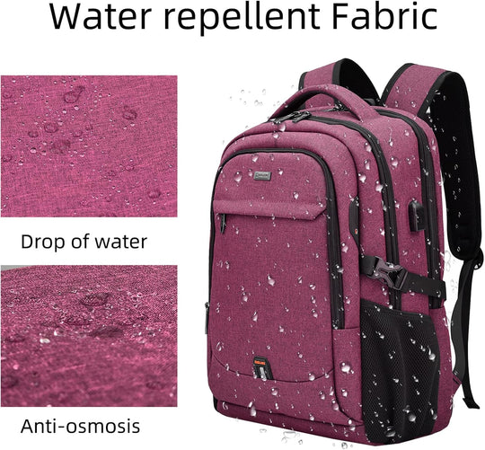 Waterdichte Laptop Reisrugzak – met USB-poort & Anti-diefstal Vak