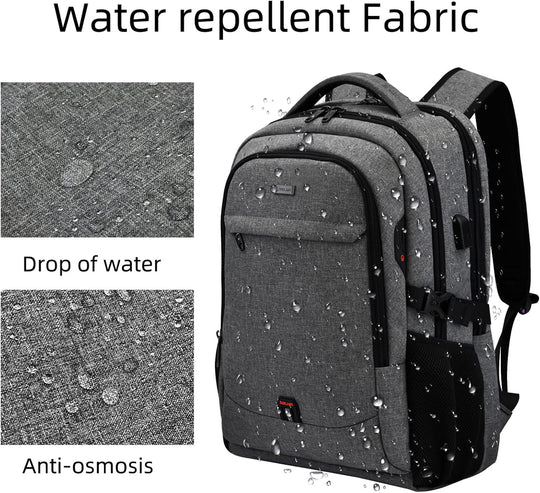 Waterdichte Laptop Reisrugzak – met USB-poort & Anti-diefstal Vak