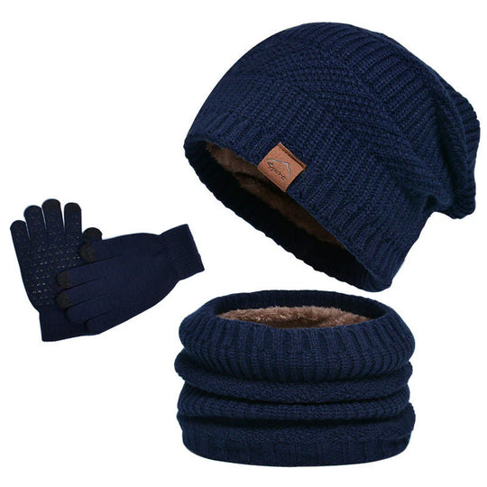 Winterset Heren 3-delig – Muts, Sjaal & Touchscreen Handschoenen