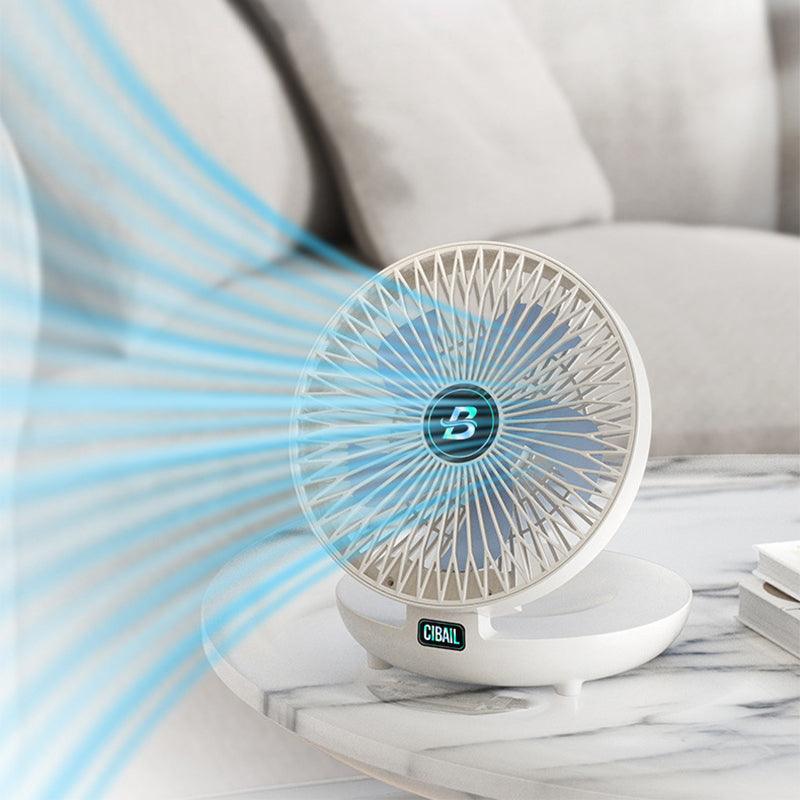 Mini Ventilator Oplaadbaar – Tafel & Muur, Draadloos, Stil