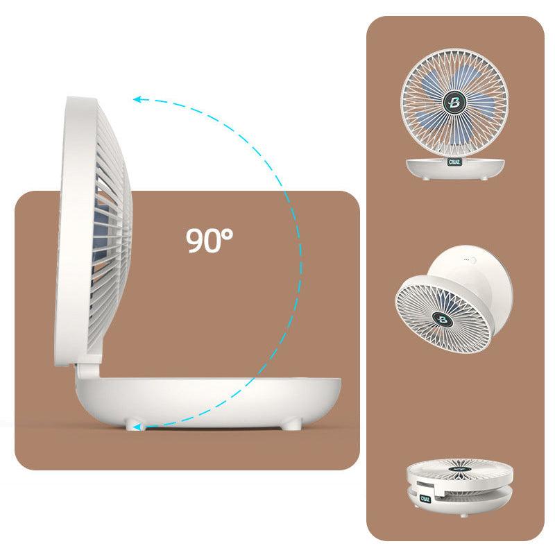 Mini Ventilator Oplaadbaar – Tafel & Muur, Draadloos, Stil