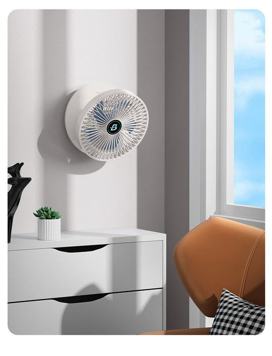 Mini Ventilator Oplaadbaar – Tafel & Muur, Draadloos, Stil